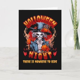 Carte La Nuit D'Halloween Il N'Y A Nulle Part Où Se Cach