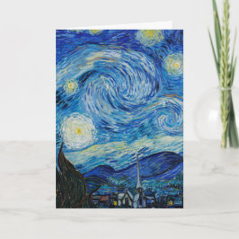 Carte la nuit étoilée 1889 par vincent van gogh