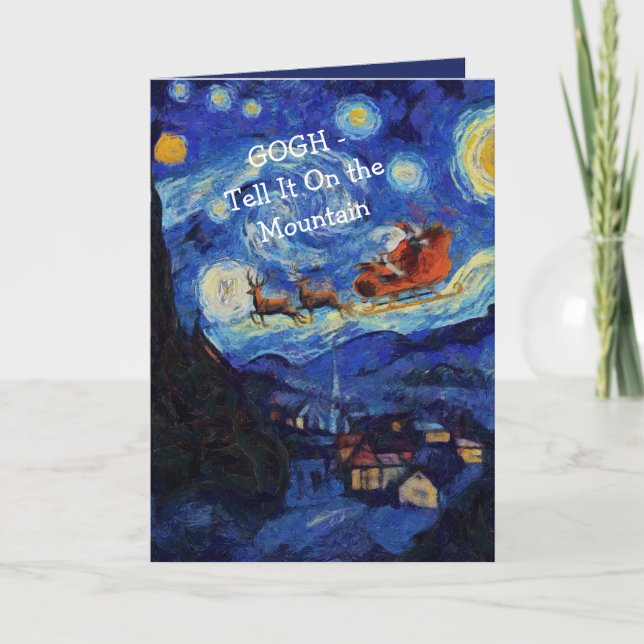 Carte La nuit étoilée de Van Gogh Saint-Nicolas à Saint- (Devant)