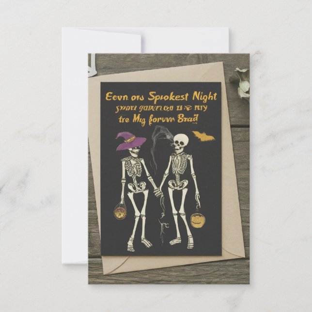 Carte "la nuit la plus effrayante, ton amour est mon plu (Devant)