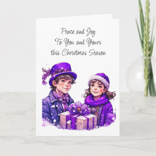 Carte La paix soit avec toi et avec toi   Noël