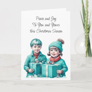Carte La paix soit avec toi et avec toi   Noël