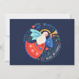 Carte La paix sur Terre Angel Design