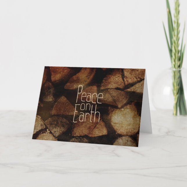 Carte La Paix sur Terre Conception de Noël (Devant)