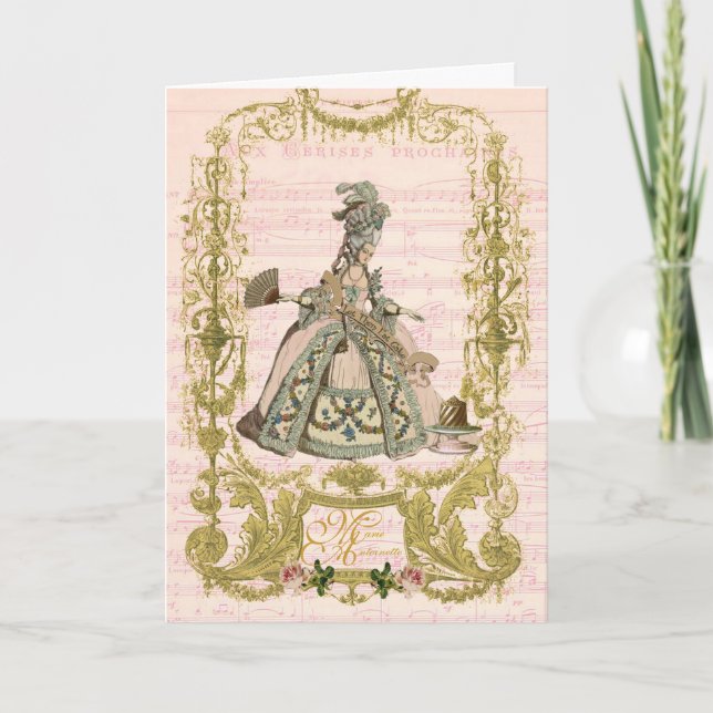 Carte La papeterie de Marie Antoinette se renversent des (Devant)