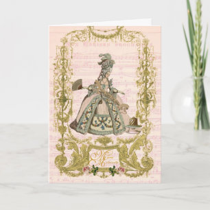 Carte La papeterie de Marie Antoinette se renversent des