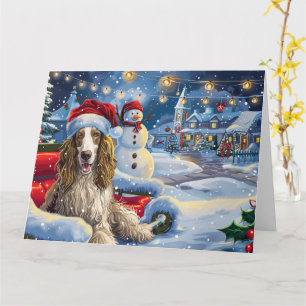 Carte La peau afghane à Sleigh neige Noël