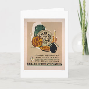 Carte La Pennsylvanie coloniale WPA 1940