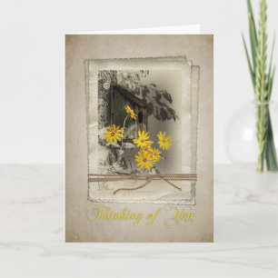 Carte La pensée à vous cardent