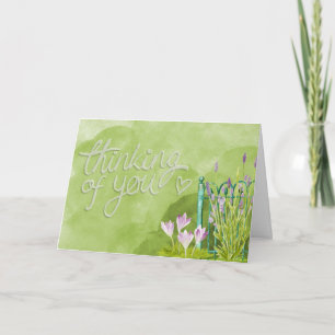 Carte La pensée à vous cardent