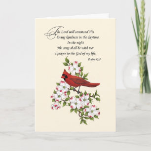 Carte La pensée religieuse de vous Cardinal sur le chien