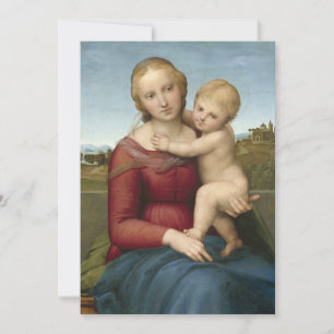 Carte La petite Madonna à la corneille   Raphael
