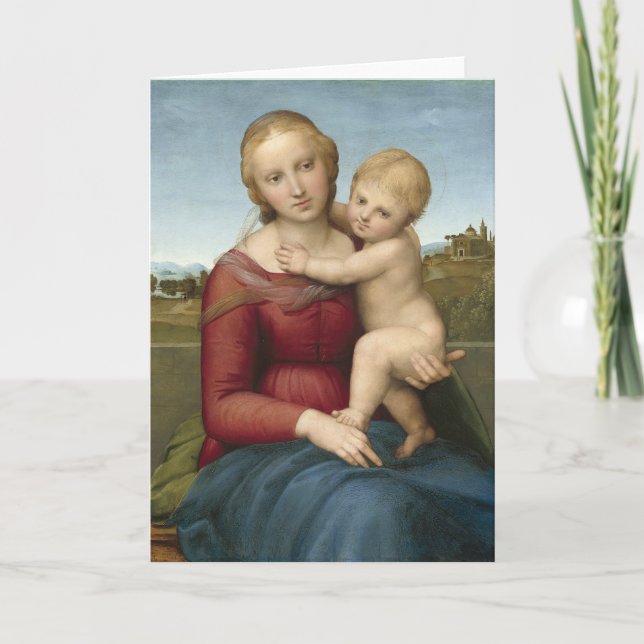 Carte La petite Madonna à la corneille | Raphael (Devant)