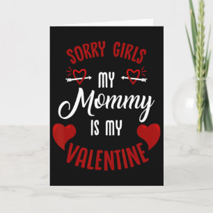 Carte La petite Saint-Valentin de maman chérie Amour fam
