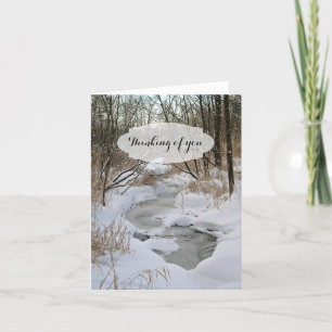 Carte La photographie en bois d'hiver obtiennent bien
