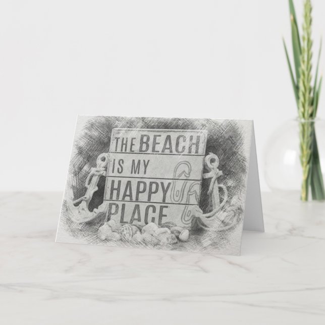 Carte La plage (Devant)