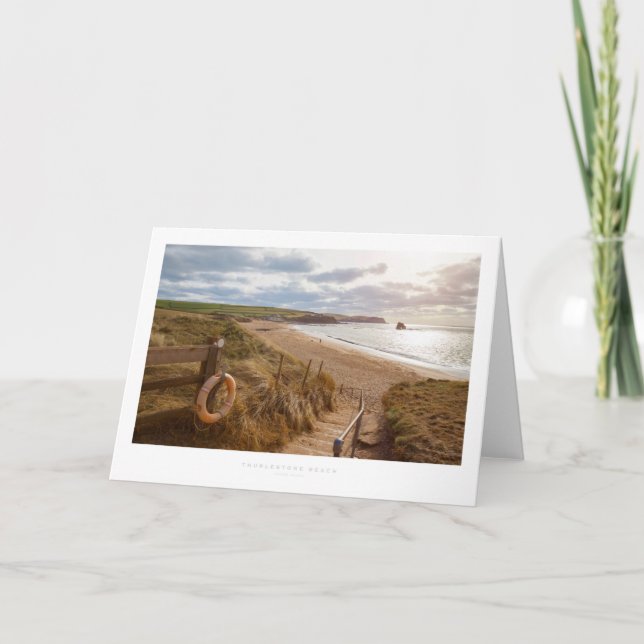 Carte La plage de Thurlestone (Devant)