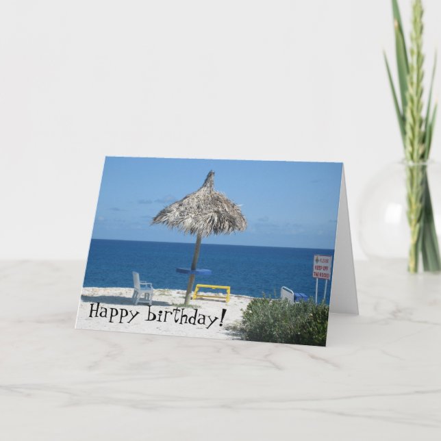 Carte La plage des Caraïbes (Devant)