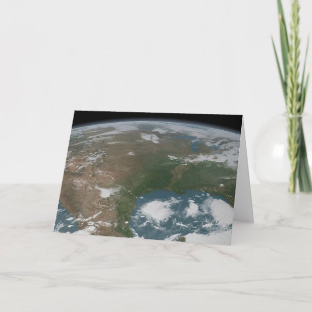 Carte La Planète Panoramique Terre Et Les Etats-Unis. 2 (Devant)