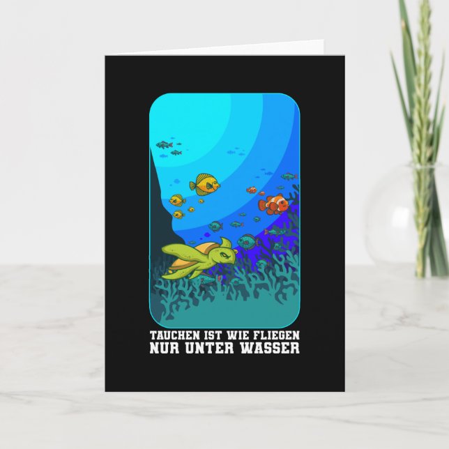 Carte La Plongée Est Comme L'Appareil De Plongée En Scap (Devant)