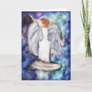 Carte La plume d'ange de Dieu au-dessus de l'inspiration