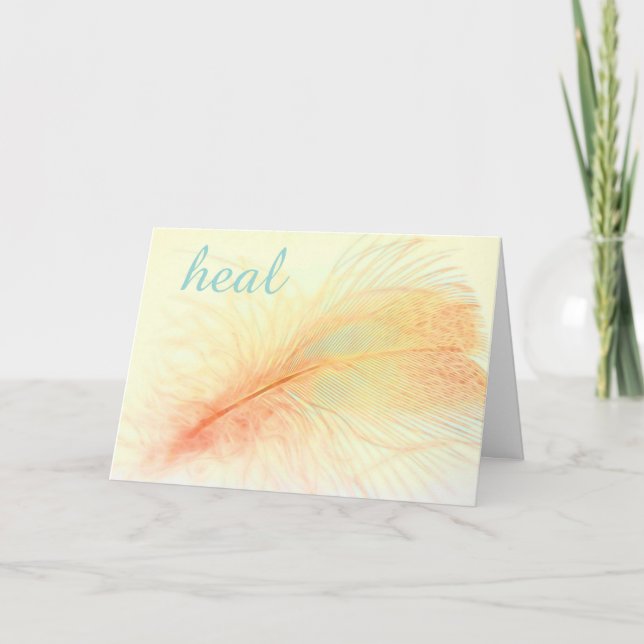 Carte La Plume De La Nature Se Rendre Bien (Devant)