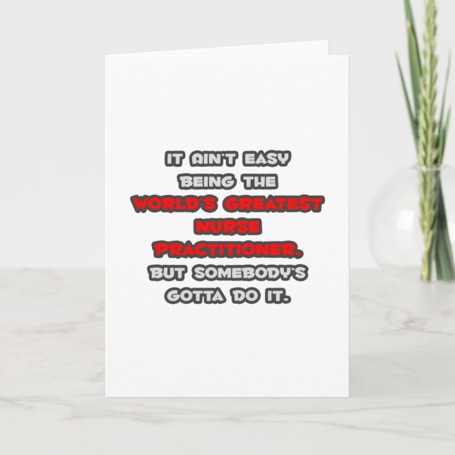 Carte La plus grande farce d'infirmière praticienne du m (Devant)