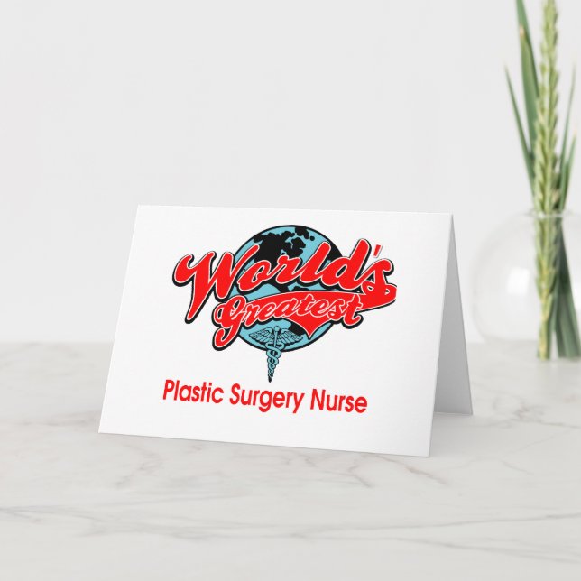 Carte La plus grande infirmière de chirurgie plastique d (Devant)