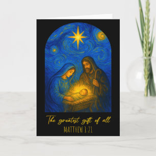 Carte La Plus Grande Nuit Étoilée De Noël Van Gogh