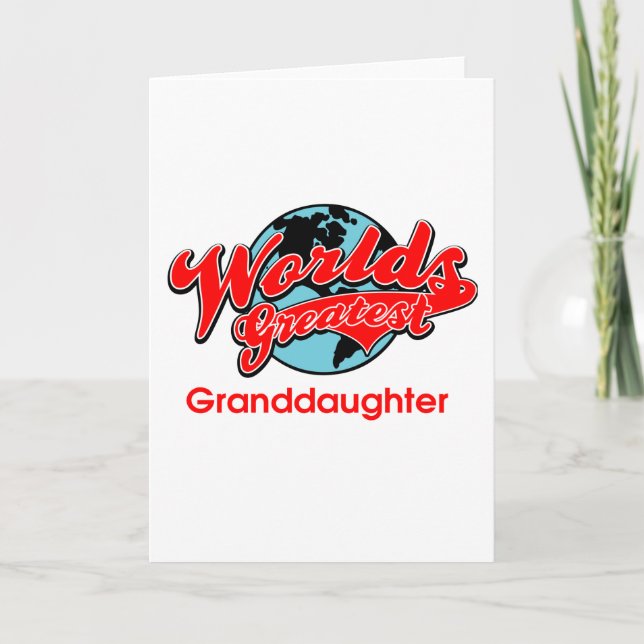 Carte La plus grande petite-fille du monde (Devant)