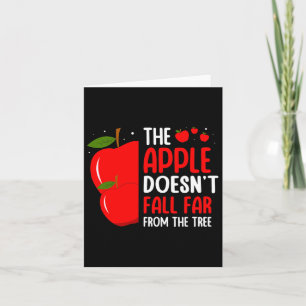 Carte La pomme ne tombe pas loin de l'arbre Apple Pic