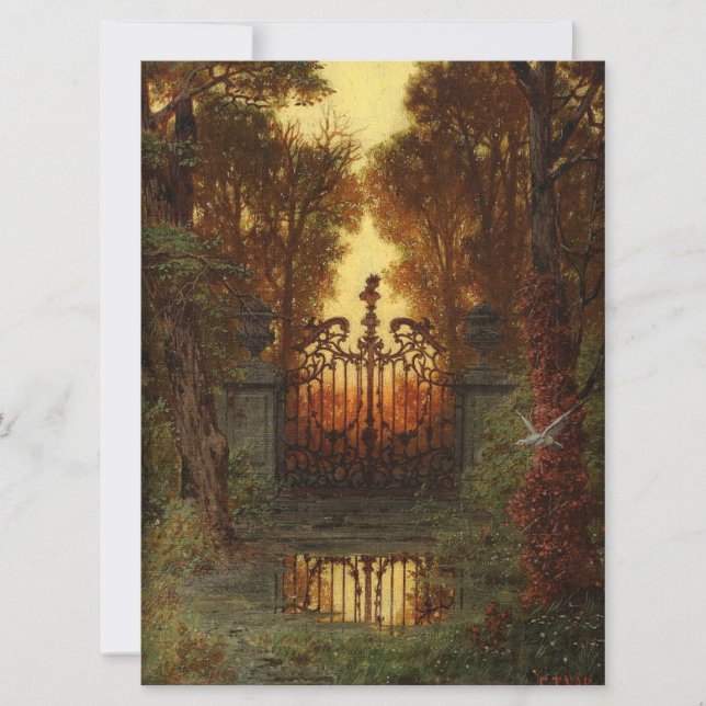 Carte La porte du château (par Ferdinand Knab) (Devant)
