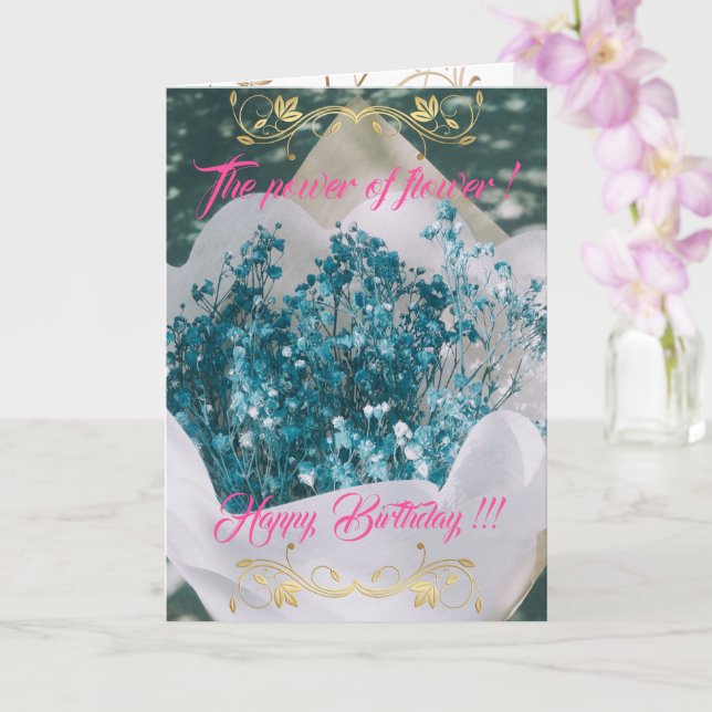 Carte La puissance de la fleur (Orchidée)