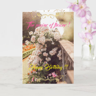 Carte La puissance de la fleur