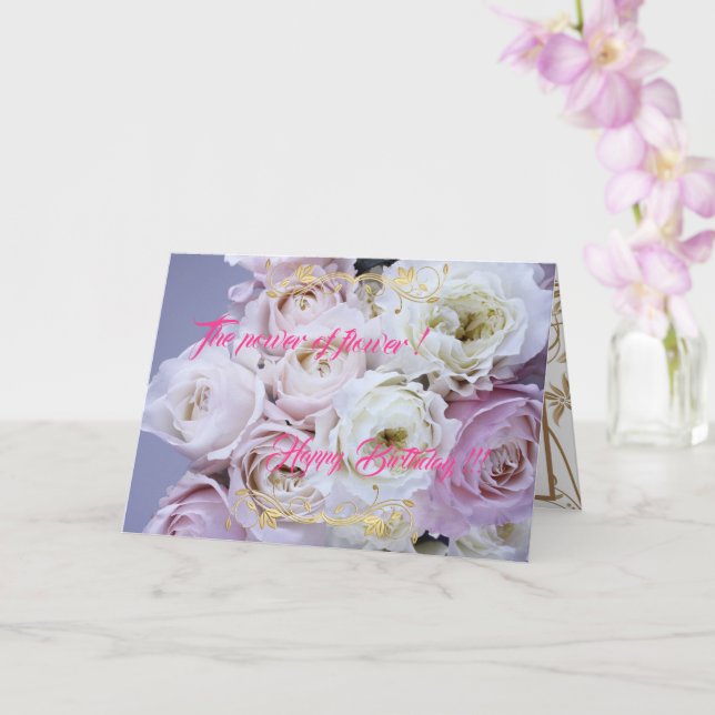 Carte La puissance de la fleur (Orchidée)