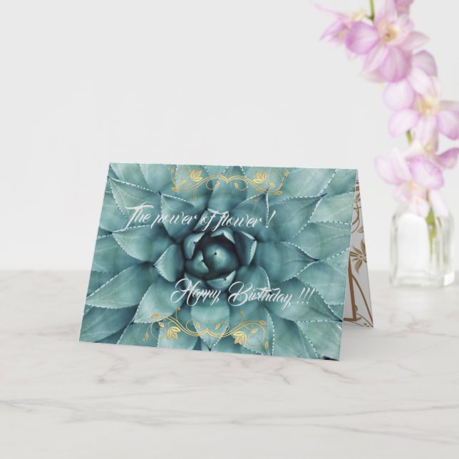 Carte La puissance de la fleur (Orchidée)