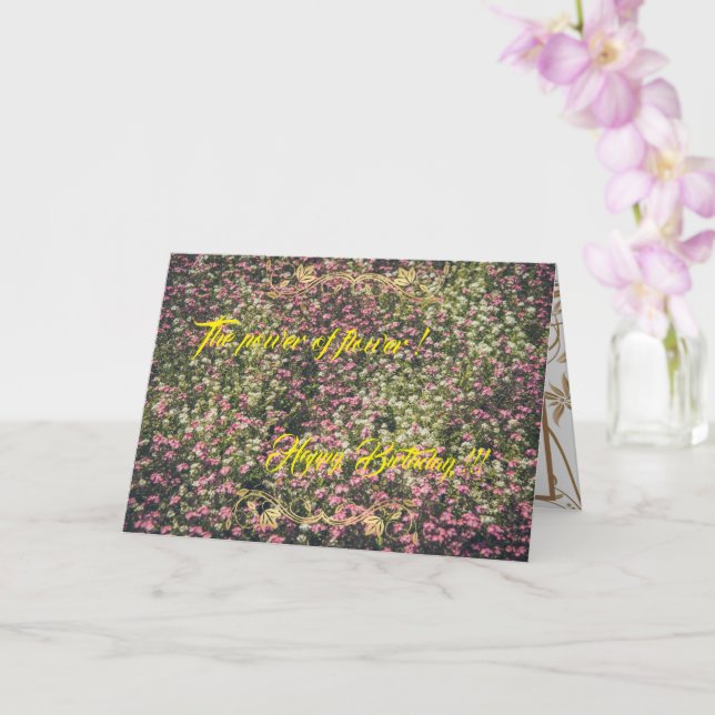 Carte La puissance de la fleur (Orchidée)