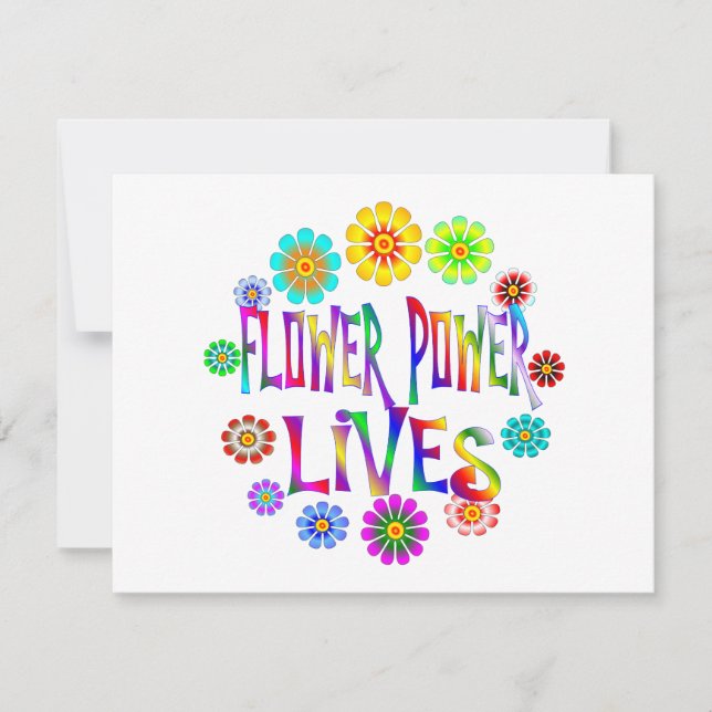 Carte La puissance des fleurs vit (Devant)