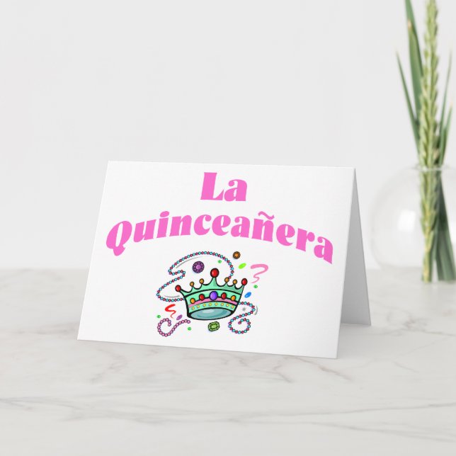 Carte La Quinceanera (Devant)