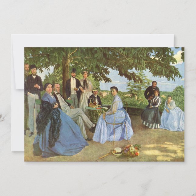 Carte La Réunion familiale | Fré dé ric Bazille (Devant)