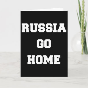 Carte La Russie rentre chez toi Je suis avec l'Ukraine A