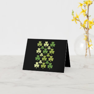 Carte La Saint-Patrick Cœur Trèfle Chanceux Trèfle