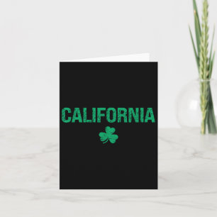 Carte La Saint Patrick, Shamrock irlandaise de Californi