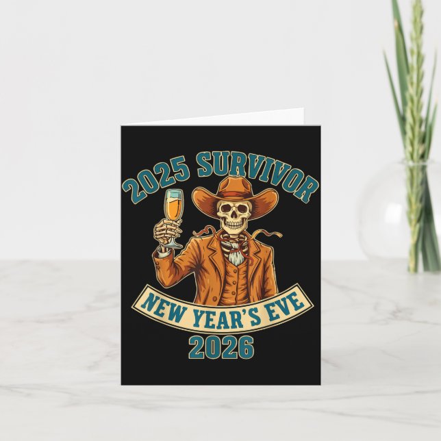 Carte La Saint-Sylvestre 2026 de 2025 Survivor  (Devant)