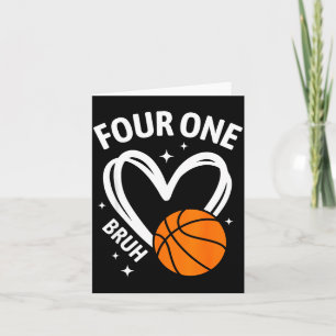 Carte La Saint-Valentin Bruh 41 jour de basketball