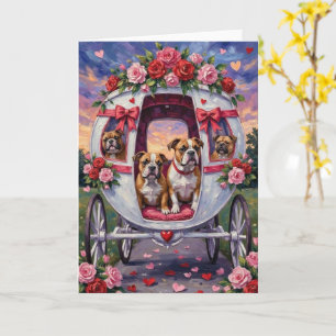 Carte La Saint-Valentin du bouledogue