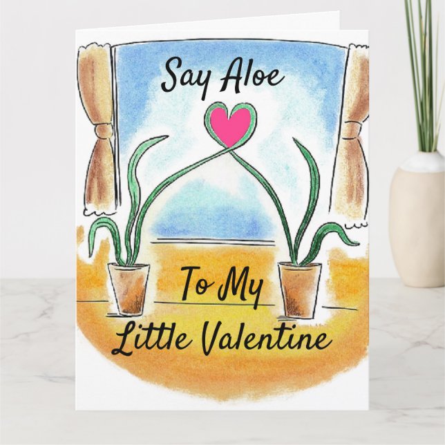 Carte La Saint-Valentin du plante Lover, dit Aloe à My L (Devant)