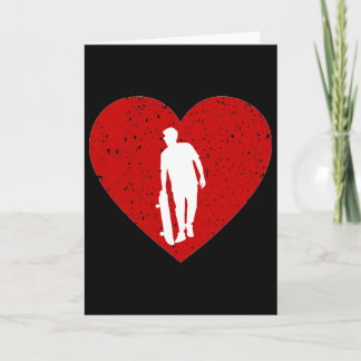 Carte La Saint-Valentin en skateboard pour amateur de sk