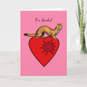Carte La Saint-Valentin, je me faufile dans votre cœur