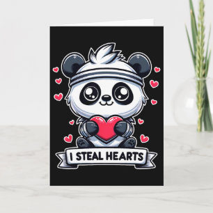 Carte La Saint-Valentin Je Vole des Cœurs Panda Ours Mig